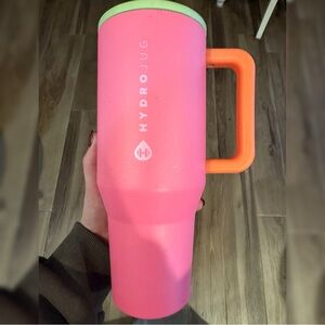 HydroJug Pink and Green Water Bottle